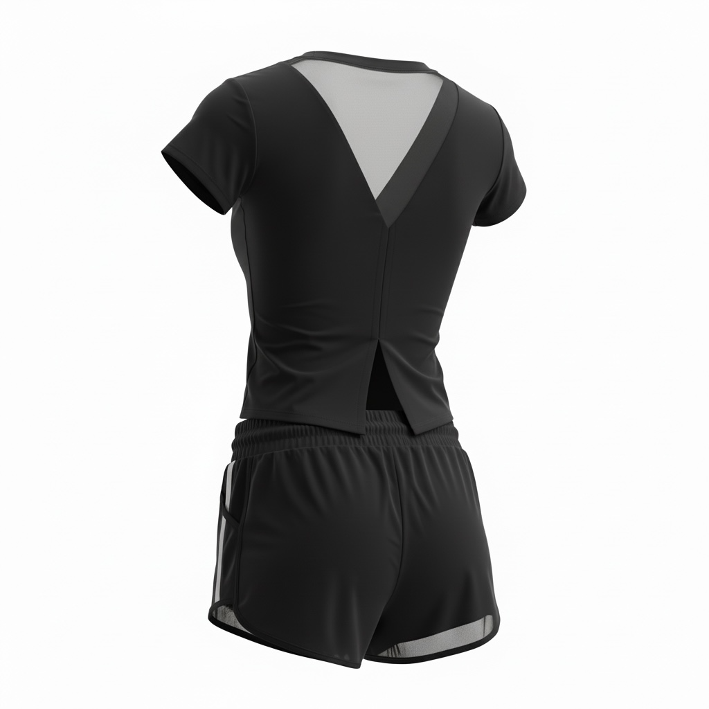 CONJUNTO SMASH SHORTS + CAMISETA FEMININO OXY