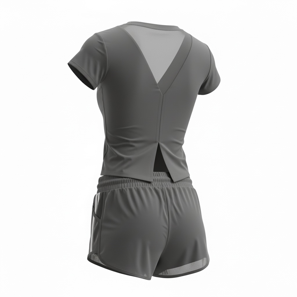 CONJUNTO SMASH SHORTS + CAMISETA FEMININO OXY